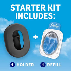 Febreze Trash - Trash Aisle Air Freshener Starter Kits - Fresh & Clean - 2ct: Oil, Non-Powered