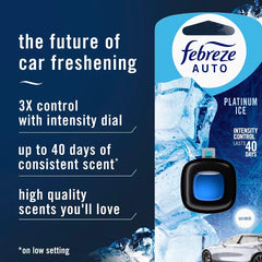 Febreze 2ct Car Auto Platinum Ice Air freshener