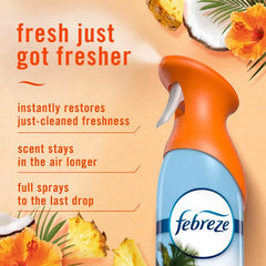 Febreze Air Mist Odor-Fighting Air Freshener - Hawaiian Aloha - 8.1oz: Disposable, Dye-Free, Phthalate-Free