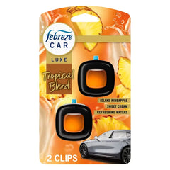 Febreze Luxe Car Air Freshener - Tropical Blend - 0.14 fl oz/2ct: Oil, Non-Powered
