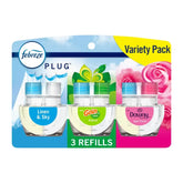 Febreze Odor-Fighting Fade Defy Plug Air Freshener - 2.63 fl oz/3pk: Electric, Oil, Adjustable Fragrance, Phthalate-Free