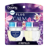 Febreze Downy Infusions Calm Plug Dual Air Freshener Refill - Lavender & Vanilla Bean - 1.75 fl oz/2pk