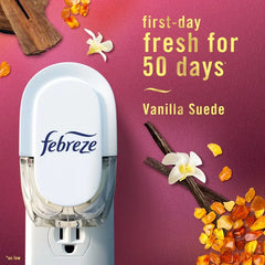 Febreze Luxe Plug Dual Air Freshener Refills - Vanilla Suede - 1.75 fl oz/2ct: Electric, Oil Form