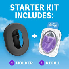 Febreze Trash Twilight Lavender Air Freshener Starter Kit: Oil, 2-Pack, Non-Powered