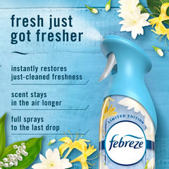 Febreze Odor-Fighting Air Freshener Jasmine & Honeysuckle - 2ct: Aerosol, Non-Powered