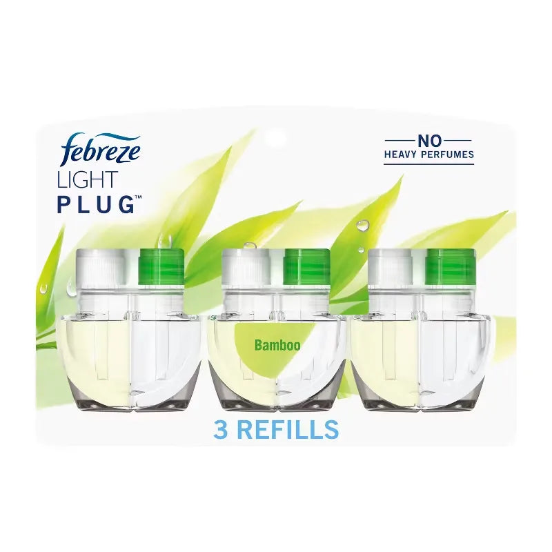 Febreze LIGHT Fade Defy Plug Air Freshener - Bamboo - 0.87 fl oz