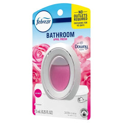 Febreze Bathroom Downy Air Freshener - 0.25 fl oz: Oil, Fresh Scent, Non-Powered