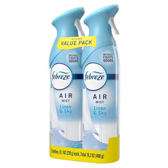 Febreze Air Mist Odor-Fighting Air Freshener - Linen & Sky - 8.1oz/2ct