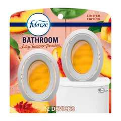 Febreze Bathroom Air Freshener Juicy Summer Peaches - 2ct: Non-Powered, Oil, Air Fresheners