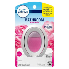 Febreze Bathroom Downy Air Freshener - 0.25 fl oz: Oil, Fresh Scent, Non-Powered