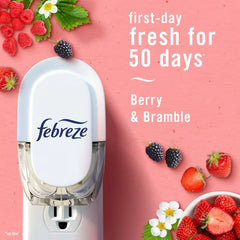Febreze Plug Triple Refill Air Freshener - Berry & Bramble - 3ct: Oil Scent Enhancer, Electric Powered