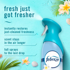 Febreze Air Mist Odor-Fighting Air Freshener - Bora Bora Waters - 8.1oz/2pk: Dye-Free, Phthalate-Free