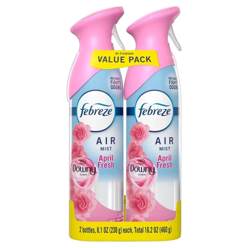 Febreze Air Mist Odor-Fighting Air Freshener with Downy - April Fresh - 8.1oz/2pk