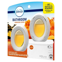 Febreze Bathroom Hawaiian Air Fresheners Aloha - 2ct: Oil, Non-Powered