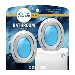 Febreze Ocean Bathroom Air Freshener - 2ct: Dye-Free, Phthalate-Free, Non-Powered, Oil Form