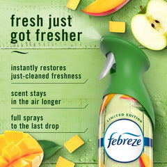 Febreze Odor-Fighting Air Freshener Mango Splash - 2ct: Aerosol, Non-Powered