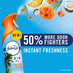 Febreze Luxe Air Mist - Vanilla Suede - 8.1oz: Disposable, Aerosol, Non-Powered